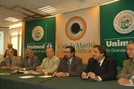Vice-governador, Antônio Holfeldt, durante assinatura de convênio entre a secretaria do Meio Ambiente do Governo do Estado e Unimed. Autor: Paulo Dias