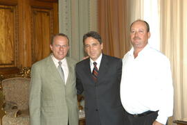 Germano Rigotto recebe a visita do prefeito de São Vendelino. Autor: Paulo Dias
