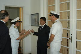 Governador Germano Rigotto visita Comandante do V, distrito naval Almirante José Eduardo Pimentel de Oliveira. Autor: Paulo Dias