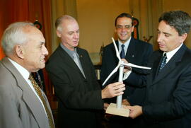 Germano Rigotto em audiência com representante da GAMESA Energia Brasil. Autor: Nabor Goulart