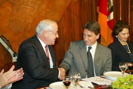 Governador Germano Rigotto durante jantar do 5º Encontro dos Embaixadores. Autor: Jefferson Bernardes