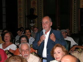 Homenagem ao escritor gaúcho Manoelito de Ornellas na Biblioteca Pública. Autor: Alfonso Abraham