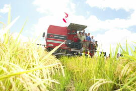 O governador do estado Germano Rigotto na abertura da 13ª Colheita Oficial do Arroz. Autor: Nabor Goulart