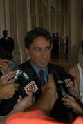 Germano Rigotto recebe o Ministro das Cidades, Olívio Dutra. Autor: Paulo Dias