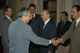 Governador Germano Rigotto recebe ex-governador Leonel Brizola. Autor: Paulo Dias