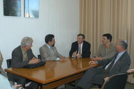 Antônio Hohlfeldt em visita ao prefeito de Sapiranga, Renato Delmar Molling. Autor: Ivan de Andrade