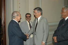 Ex-governador, Leonel Brizola, visita o Palácio Piratini. Autor: Paulo Dias