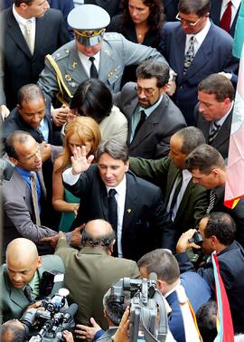 Cerimônia de posse do governador eleito Germano Rigotto no Palácio Piratini em Porto Alegre. Autor: Nabor Goulart