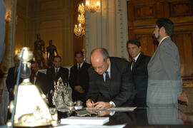 Fórum Social Mundial, assinatura de participação e colaboração. Autor: Paulo Dias