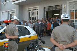 Vice-governador Antônio Hohlfeldt participa da cerimônia de entrega de viaturas para a BPM de Camaquã. Autor: Ivan de Andrade