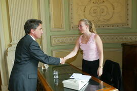Governador Germano Rigotto, dia 03/01/2003, horário 12:42. Autor: Nabor Goulart