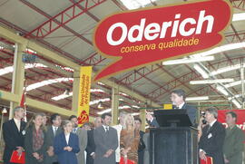 Germano Rigotto durante a inauguração da ampliação da sede da fábrica Oderich. Autor: Nabor Goulart