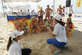 Estação Verão Sesc/Corsan, à beira-mar da praia de Torres, oferece oficinas de reciclagem e literatura voltadas para crianças a partir de 6 anos. Autor: Ivan de Andrade