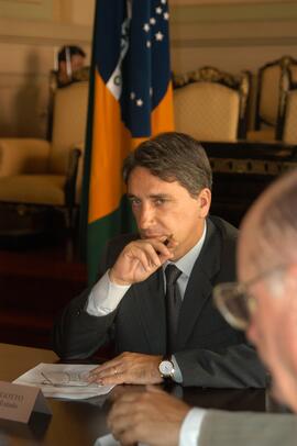 Germano Rigotto em reunião com reitores das Universidades Comunitárias. Autor: Paulo Dias