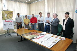 Secretário da Agricultura e Abastecimento, Odacir Klein, e o presidente da Emater, Caio Rocha, participam da abertura oficial da 24ª edição das Feiras do Litoral Norte. Autor: Itamar Aguiar