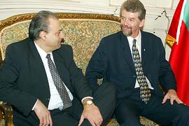 Chefe da Casa Civil, Alberto Oliveira, em audiência com Secretário da Educação, José Fortunati. Autor: Jefferson Bernardes
