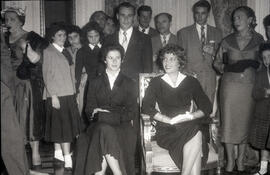 Visita da Miss Brasil, Martha Rocha, ao Palácio Piratini
