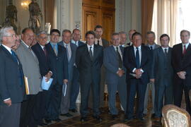 Governador Germano Rigotto com a comitiva da indústria de Base Florestal e Moveleira. Autor: Ivan de Andrade