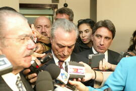 Germano Rigotto em reunião/almoço com os governadores do Partido do Movimento Democrático Brasileiro (PMDB) e executiva nacional do partido. Autor: Nabor Goulart