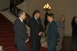 Governador Germano Rigotto recebe presidente da Venezuela Hugo Chávez. Autor: Paulo Dias