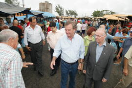 Secretário da Agricultura e Abastecimento, Odacir Klein, e o presidente da Emater, Caio Rocha, participam da abertura oficial da 24ª edição das Feiras do Litoral Norte. Autor: Itamar Aguiar