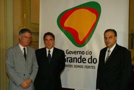 Germano Rigotto no lançamento da marca e do slogan do Governo do Estado. Autor: Nabor Goulart