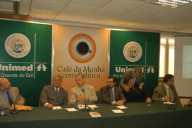 Vice-governador, Antônio Holfeldt, durante assinatura de convênio entre a secretaria do Meio Ambiente do Governo do Estado e Unimed. Autor: Paulo Dias