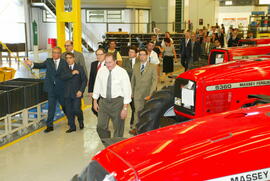 Governador Germano Rigotto  visita a fábrica de tratores AGCO- Massey Ferguson. Autor: Nabor Goulart