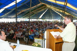 Governador Germano Rigotto na abertura da 13º Colheita Oficial do Arroz. Autor: Nabor Goulart