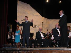 Governador Germano Rigotto na abertura da Orquestra Sinfônica de Porto Alegre com Isaac Karabtchevsky. Autor: Alfonso Abraham