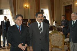 Germano Rigotto recebe Ministro das Cidades, Olívio Dutra. Autor: Paulo Dias