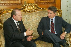 Governador Germano Rigotto recebe a visita do Presidente da Assembleia Legislativa Vilson Covatti. Autor: Nabor Goulart