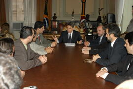 Germano Rigotto recebe Projeto de balsa do Rio Vacacaí na localidade do Passo do Verde. Autor: Paulo Dias