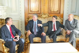 Reunião dos Governadores Germano Rigotto, Roberto Requião, José Orcírio Miranda dos Santos e Luiz Henrique da Silveira. Autor: Jefferson Bernardes