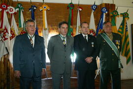 Governador Germano Rigotto recebe a Medalha de Ordem do Mérito Militar, no grau Grande Oficial. Autor: Jefferson Bernardes