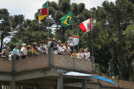 Chefe da Casa Civil, Alberto Oliveira, e governador em exercício, Antônio Hohlfeldt, visitam o XXVII Rodeio Crioulo Nacional de São José dos Ausentes. Autor: Ivan de Andrade