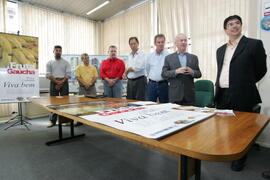 Secretário da Agricultura e Abastecimento, Odacir Klein, e o presidente da Emater, Caio Rocha, participam da abertura oficial da 24ª edição das Feiras do Litoral Norte. Autor: Itamar Aguiar