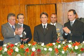 Governador do Rio Grande do Sul, Germano Rigotto, toma posse na Assembleia Legislativa em Porto Alegre. Autor: Nabor Goulart