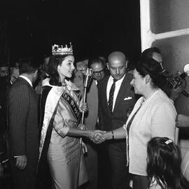 Miss Brasil Ieda Maria Vargas é recepcionada pela primeira-dama Judith Meneghetti