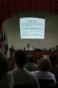 Vice-governador, Antônio Hohlfeldt, durante reunião com delegados da Polícia Civil. Autor: Ivan de Andrade