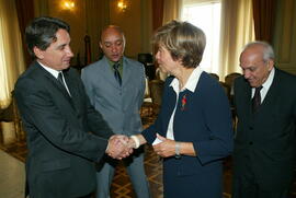 Governador Germano Rigotto, em audiencia com a Ministra de Estado de Relações Internacionais da Província de Quebec, Canadá. Autor: Nabor Goulart