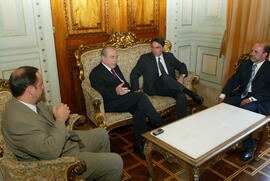 Governador Germano Rigotto recebe a visita do ex-governador Leonel Brizola. Autor: Nabor Goulart