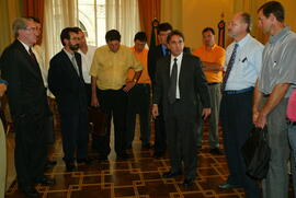Governador Germano Rigotto recebe prefeitos. Autor: Nabor Goulart