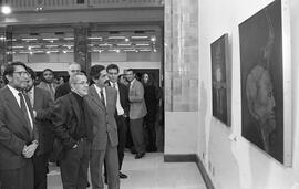 Governador Olívio Dutra na abertura da exposição de Siron Franco