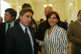 O governador Germano Rigotto durante a audiência com os prefeitos da região da fronteira oeste. Autor: Jefferson Bernardes