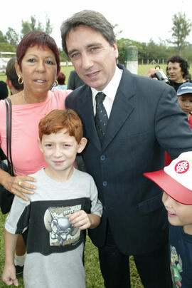 Germano Rigotto durante a inauguração da ampliação da Escola Estadual de Ensino Fundamental Felipe Camarão, em São Sebastião do Caí. Autor: Nabor Goulart