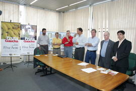 Secretário da Agricultura e Abastecimento, Odacir Klein, e o presidente da Emater, Caio Rocha, participam da abertura oficial da 24ª edição das Feiras do Litoral Norte. Autor: Itamar Aguiar