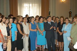 Germano Rigotto com o Movimento de Mulheres dos partidos de apoio. Autor: Paulo Dias