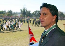 Germano Rigotto recebe a Medalha de Ordem do Mérito Militar, no grau Grande Oficial. Autor: Jefferson Bernardes