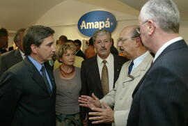 Germano Rigotto na solenidade de abertura da 27ª Feira Internacional de Couros, Produtos Químicos Componentes e Acessórios, Equipamentos e Máquinas para Calçados e Curtumes (FIMEC 2003). Autor: Nabor Goulart